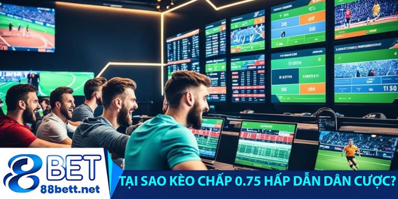 Tại sao kèo chấp 0.75 hấp dẫn dân cược?